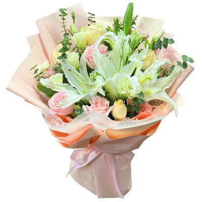 许昌10朵玫瑰百合混搭，爱是难忘时刻